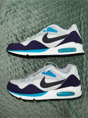 Nike Air Women’s White, Purple & Blue Sneakers